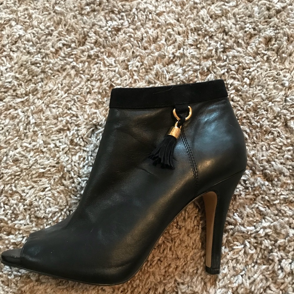 Vince Camuto Black Leather Booties